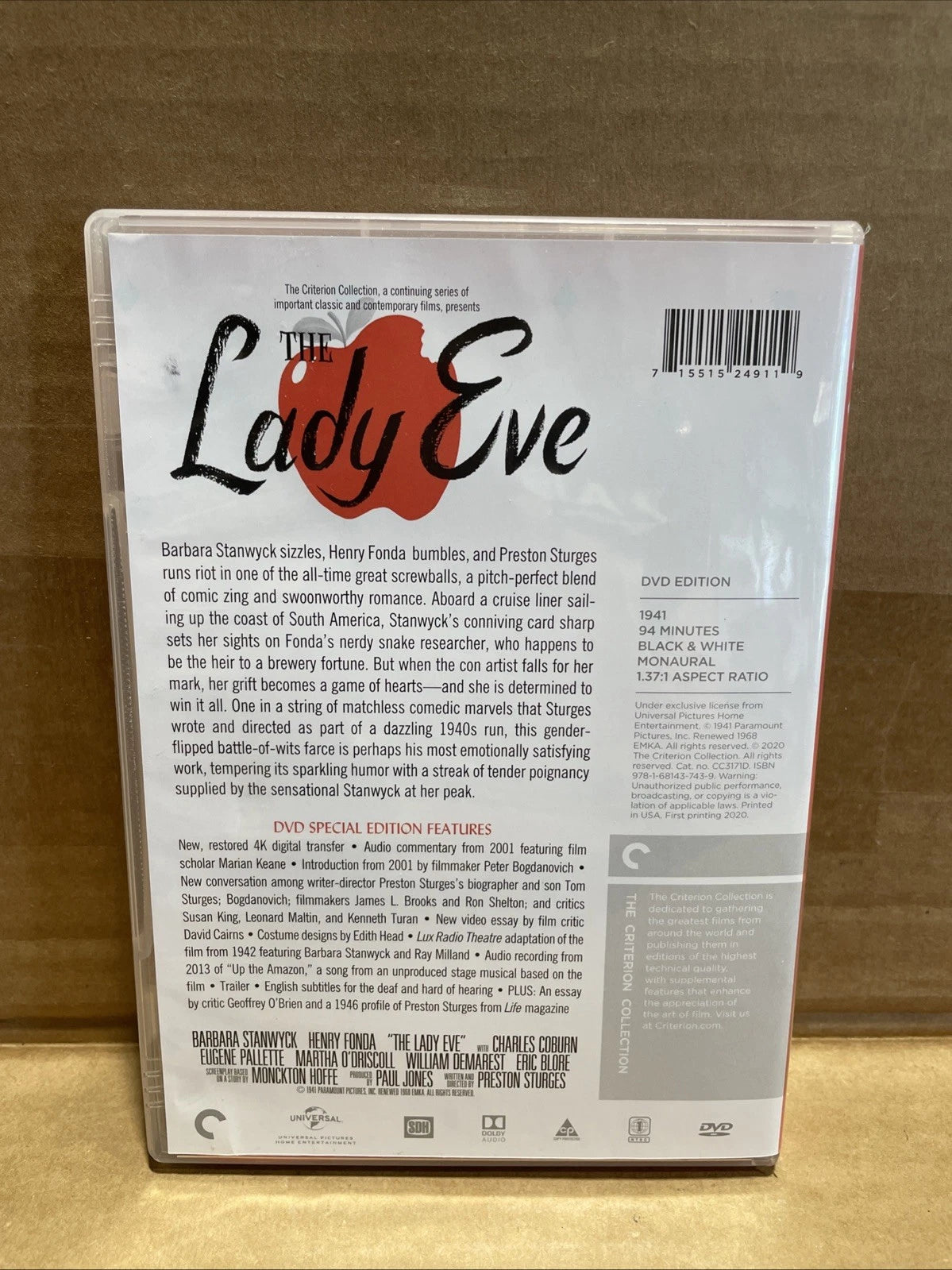 The Lady Eve (Criterion Collection) [Used Very Good DVD]