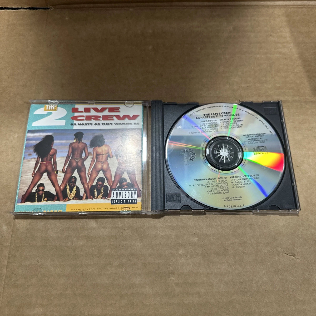2 LIVE CREW - As Nasty As They Wanna Be - CD NM