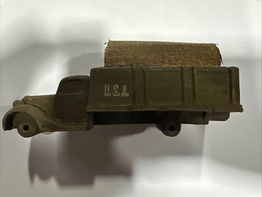 Rubber 1930 USA Army Cargo Truck w/ Burlap Canopy
