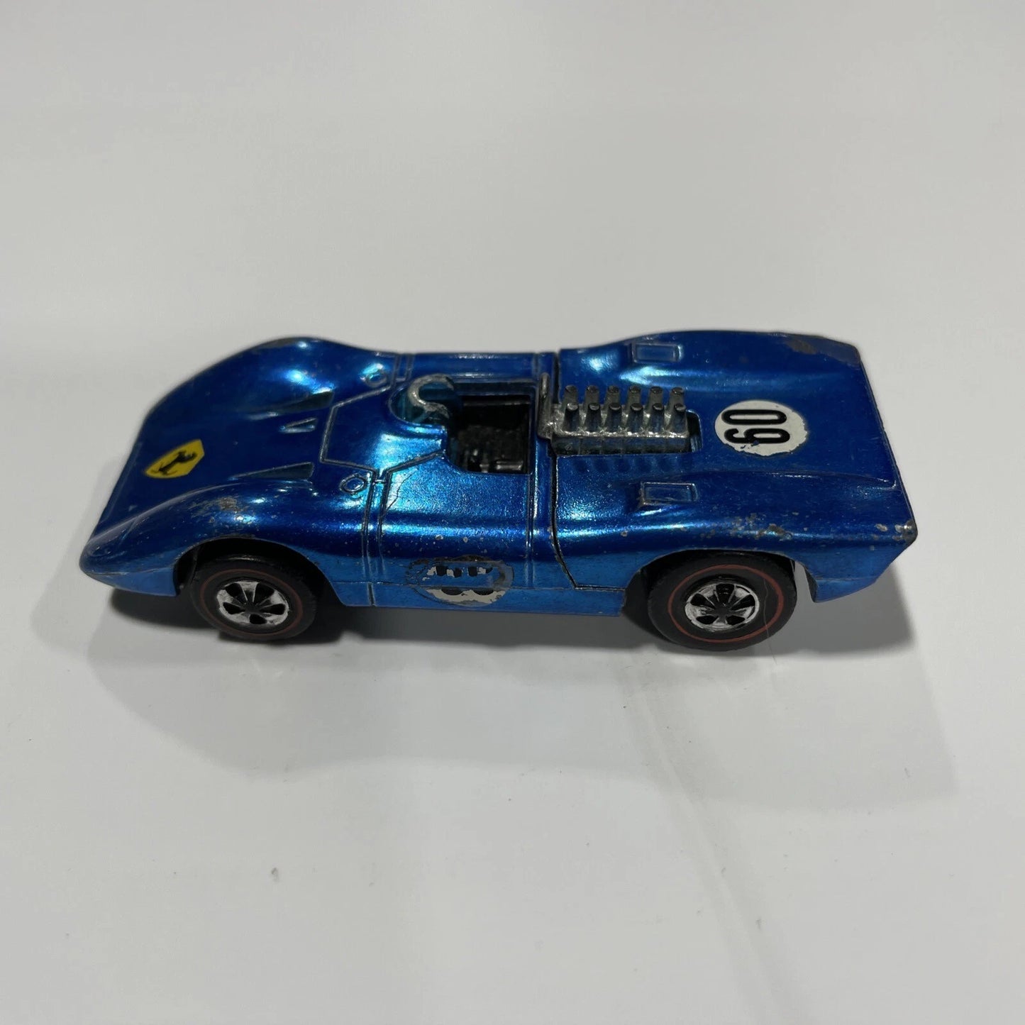 HOT WHEELS REDLINE 1969 FERRARI 312P BLUE VINTAGE RARE REDLINES