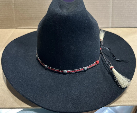 Stetson 4X Beaver Black Cowboy Hat Size 6 7/8 John B Stetson Company