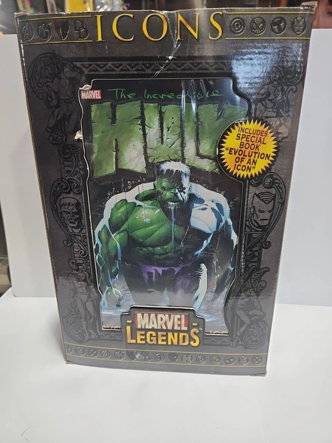 ToyBiz Marvel Legends Icons 12" Large Green Incredible Hulk 2006 Rare