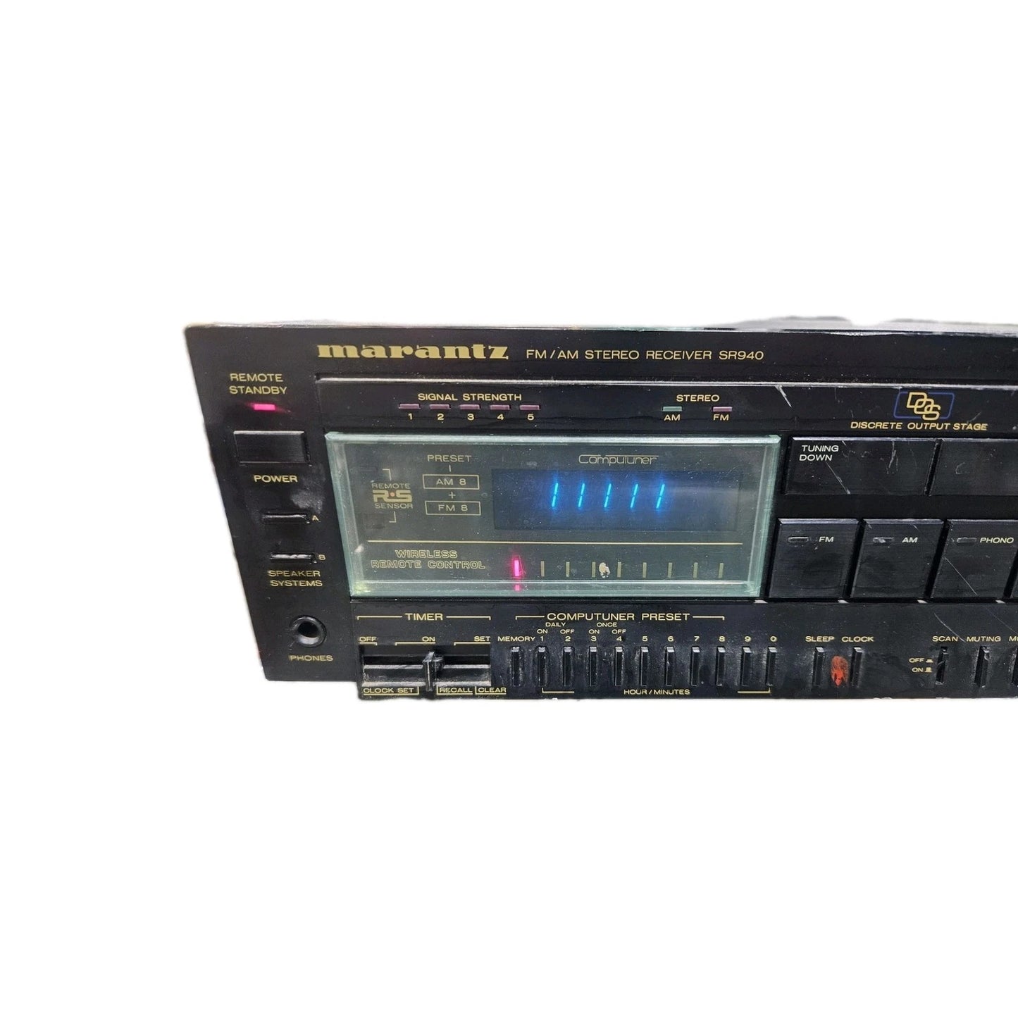Marantz SR940 FM/AM Stereo Receiver – Powers On – Untested