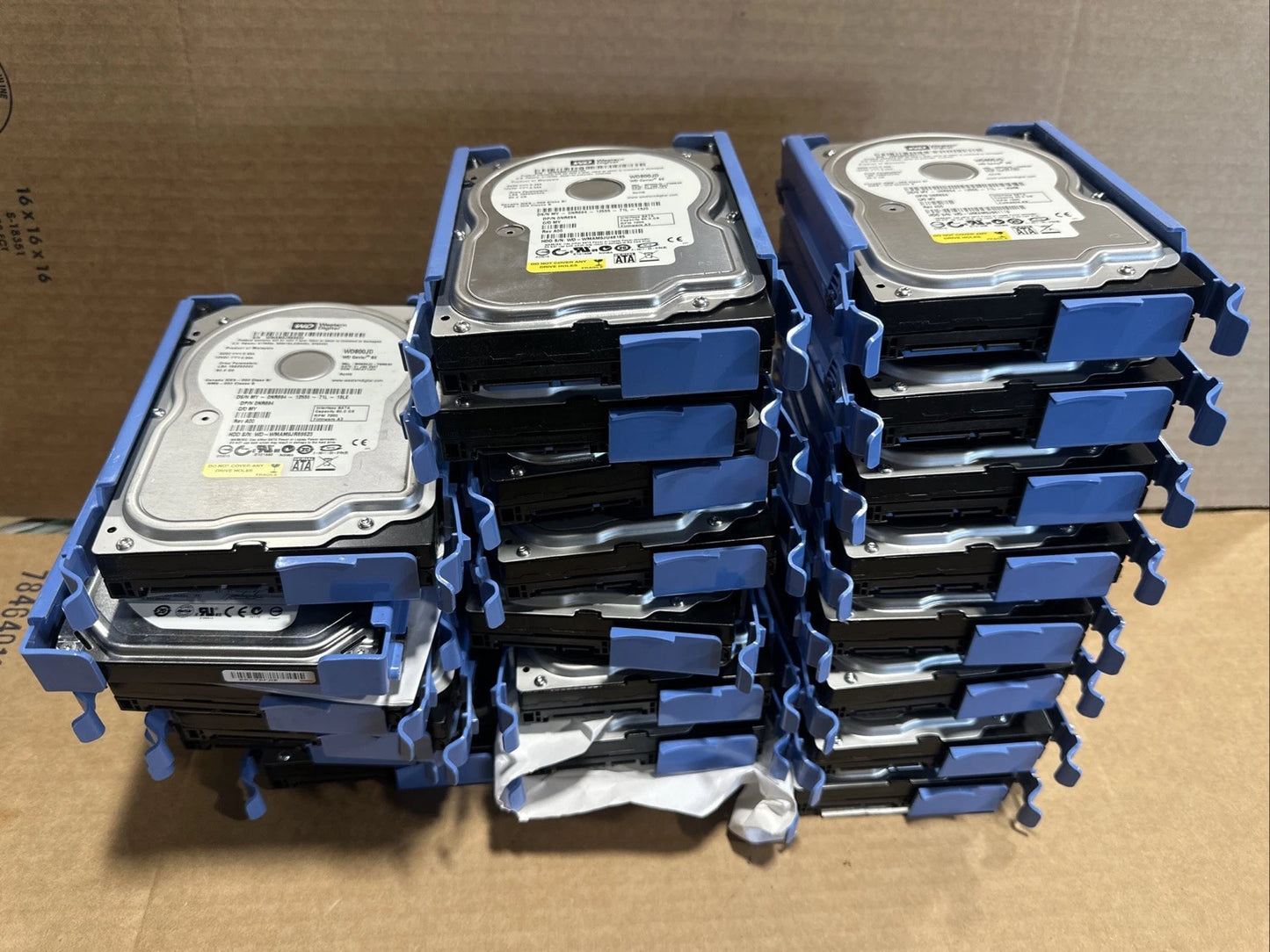 UNTESTED Western Digital HDD 80GB- LOT OF 22