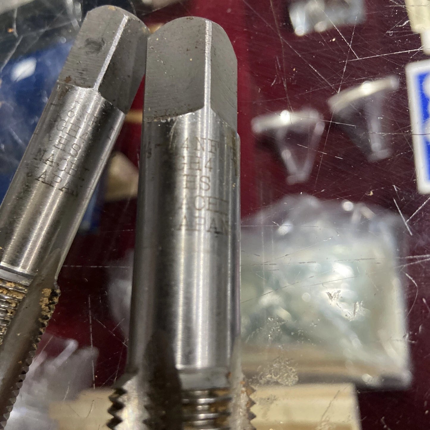 Threading Taps Nachi High Grade Steel threads made in Japan nuts/bolts 7 lot