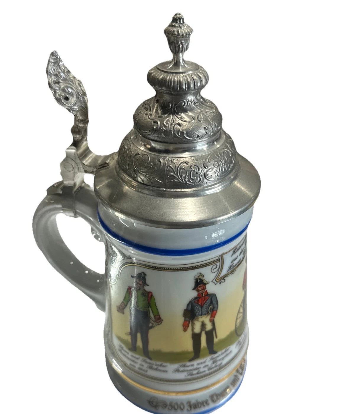 Vintage German Stein mug 500 years History With COA