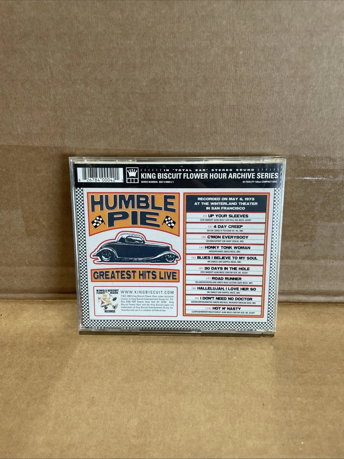 Greatest Hits Live by Humble Pie (CD, May-2003, King Biscuit Entertainment)