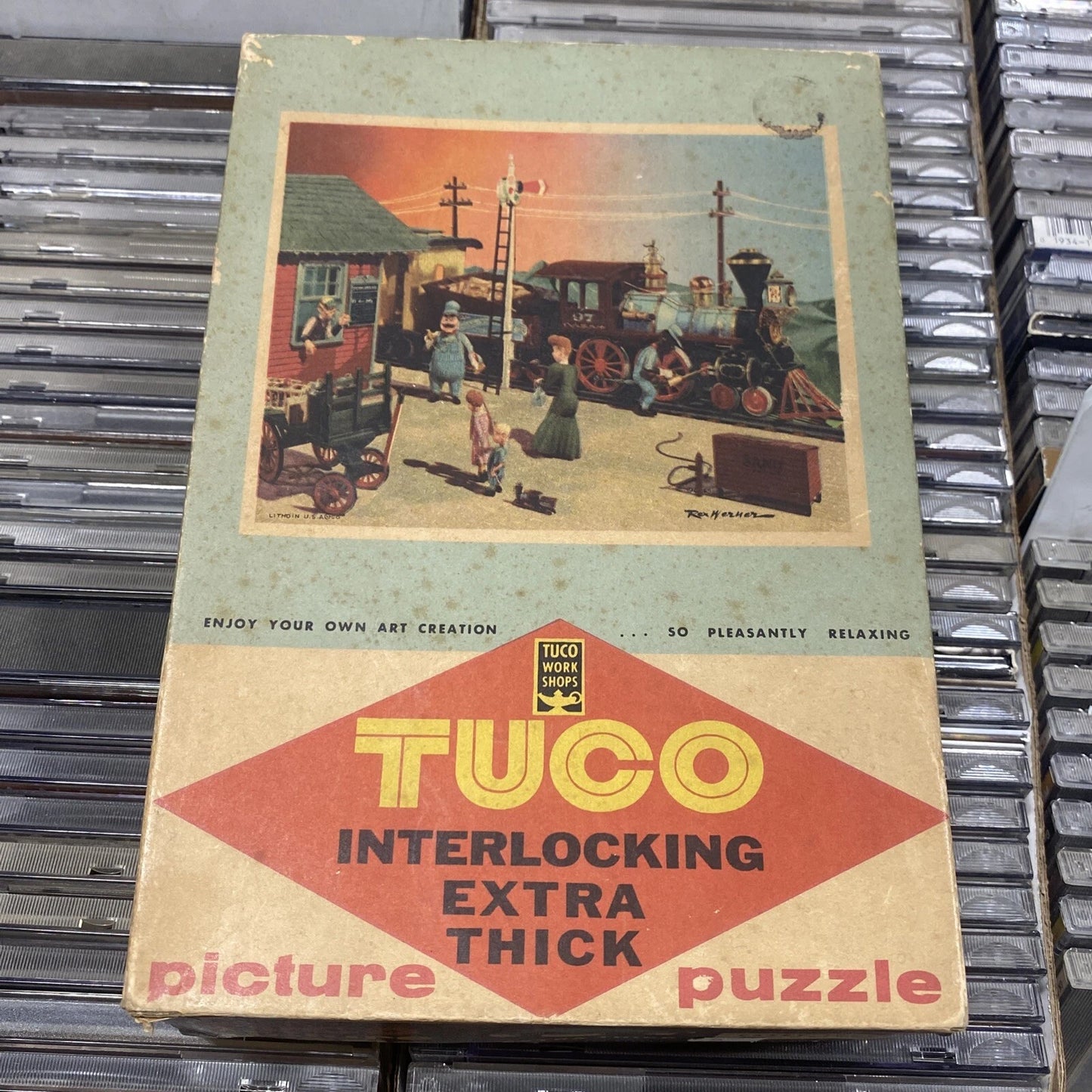 RARE Vintage Children’s Picture Puzzle TUCO Casey Jones (Complete)