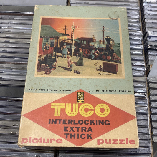 RARE Vintage Children’s Picture Puzzle TUCO Casey Jones (Complete)