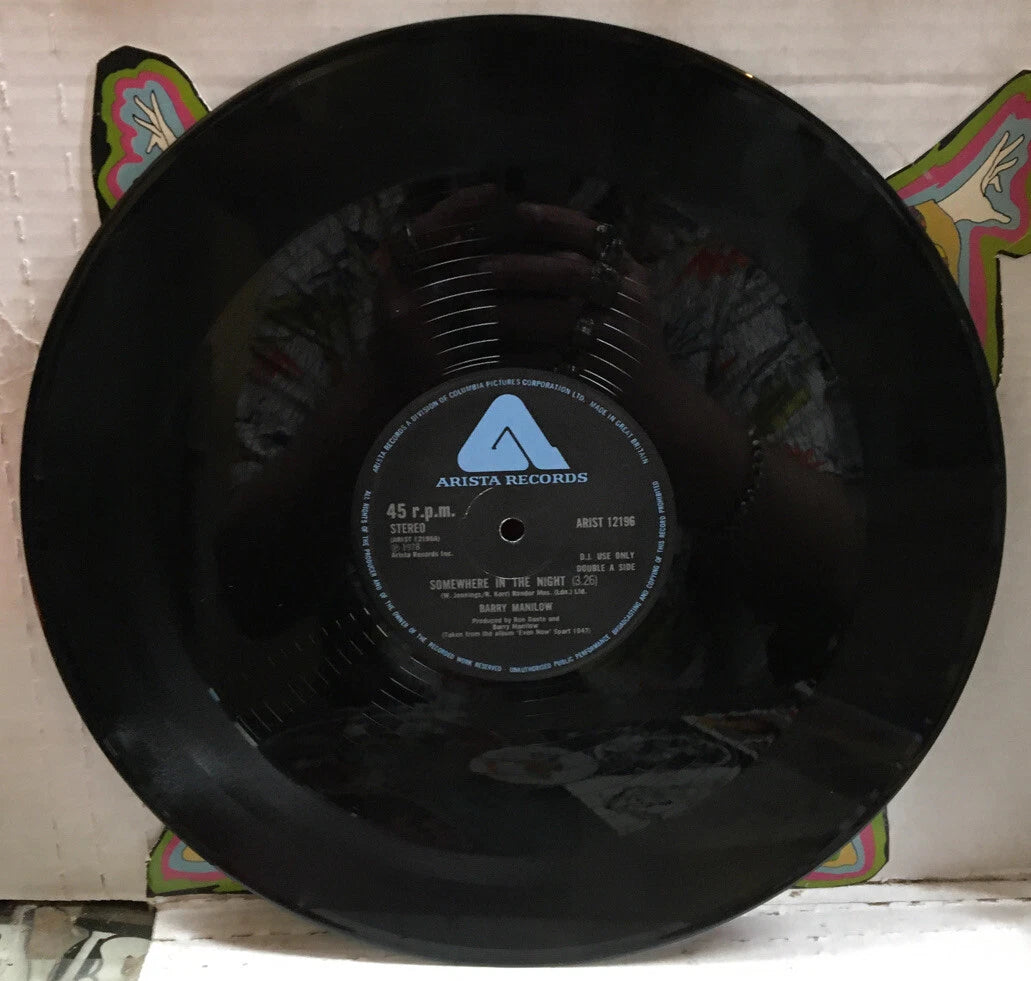 Barry Manilow Somewhere In The Night 12” UK Import Record ARTIST12196