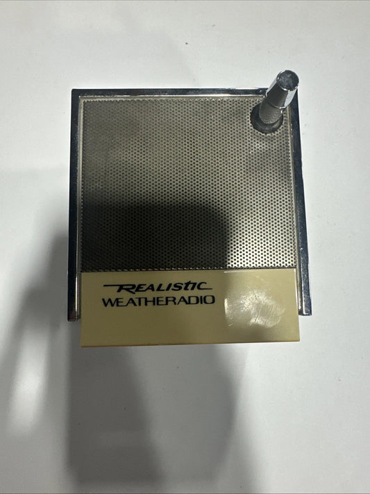 Vtg Realistic Weatheradio Cube 9V Weather Radio 12-181A TESTED AND WORKING