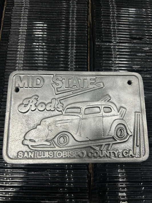 Mod State Rods San Luis Obispo County, Ca Car Club Plaque