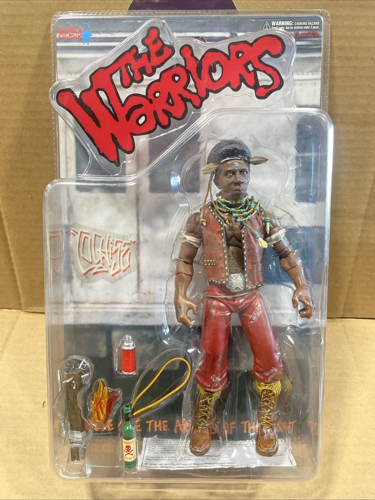 Mezco The Warriors Action Figure Cochise Bloody Dirty Face Brand New
