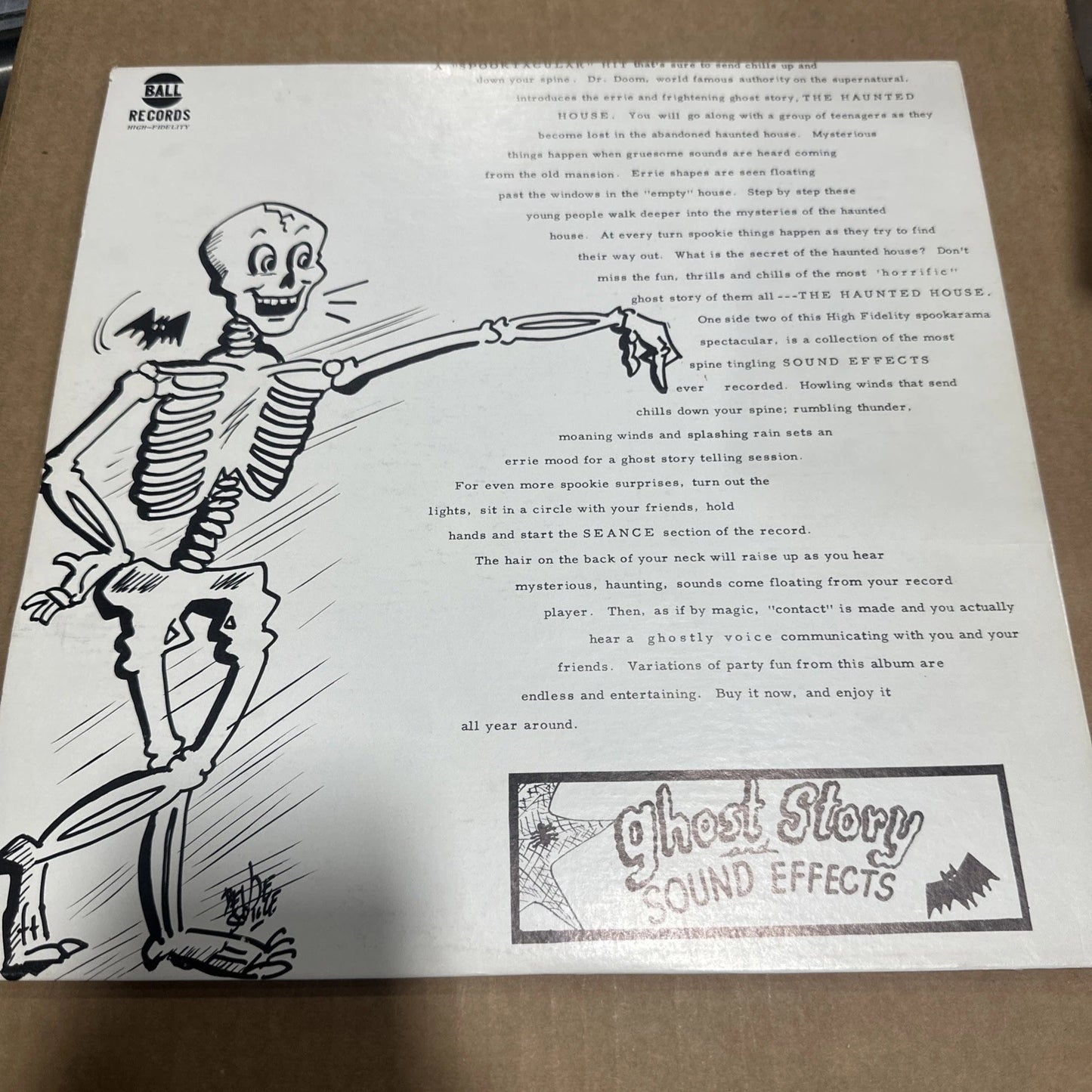 No Artist - Ghost Stories Vinyl VG/VG BALL RECORDS