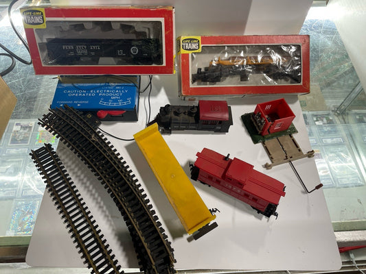 HO Scale Steam Life-like Loco Train New York Central #79 With Extra Accessories