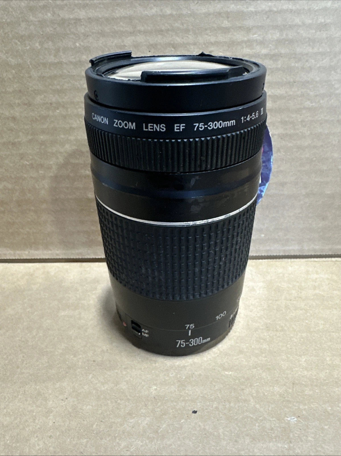 Canon Zoom Lens EF 75-300mm 1:4-5.6 III Excellent Condition UNTESTED