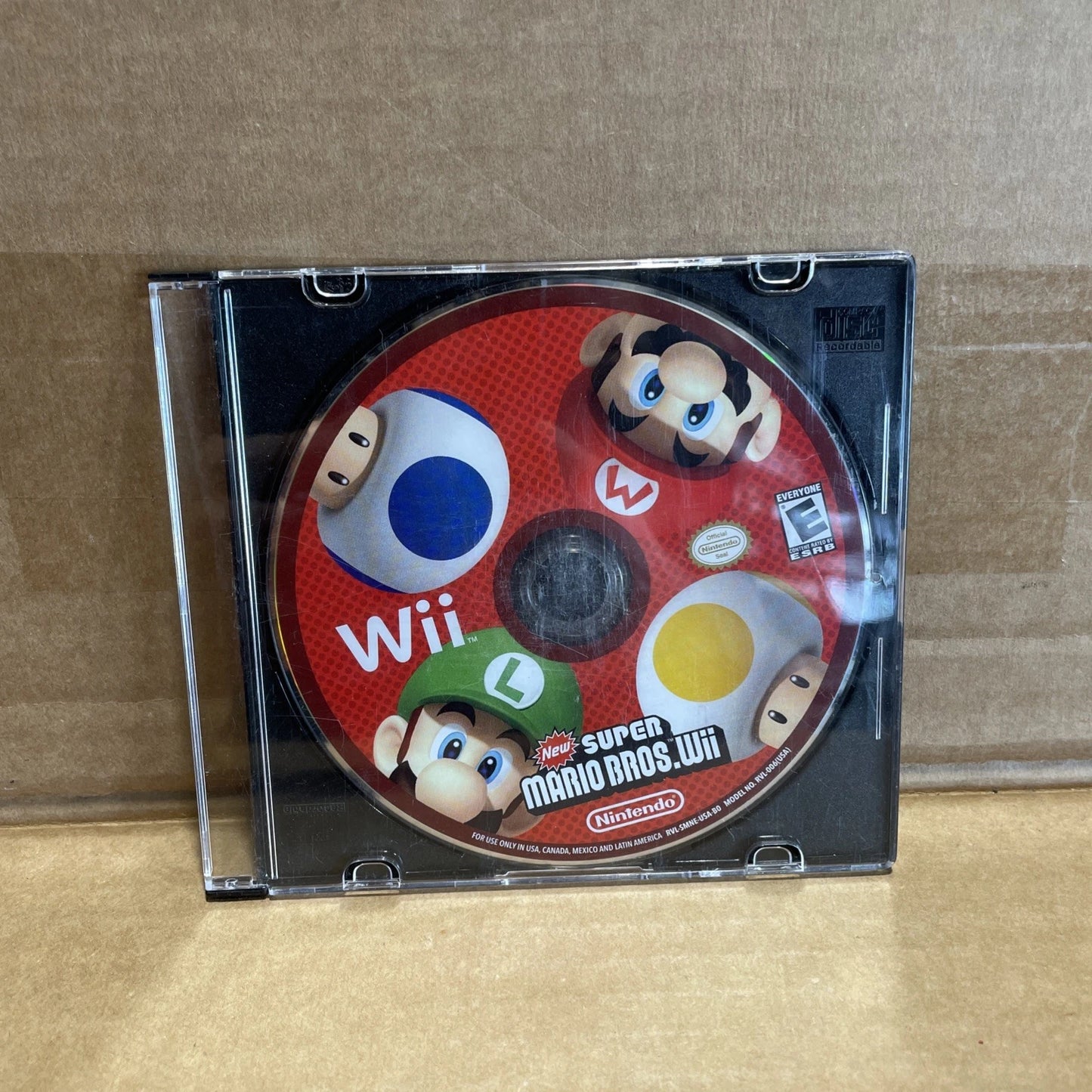 SUPER MARIO BROS (Nintendo Wii) DISC ONLY- NO CASE - Tested & Working