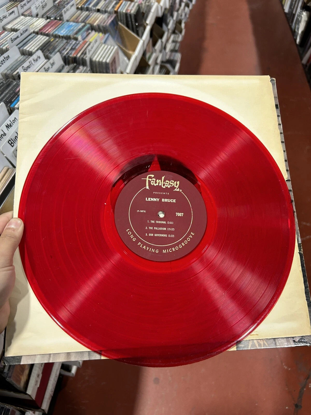 Lenny Bruce LP Red Vinyl I Am Not Nut Elect Me Fantasy 7007 Record 1960