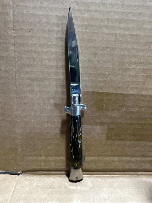 Vintage G.C. Co STILETTO Knife - Lockback - Marbled Handles