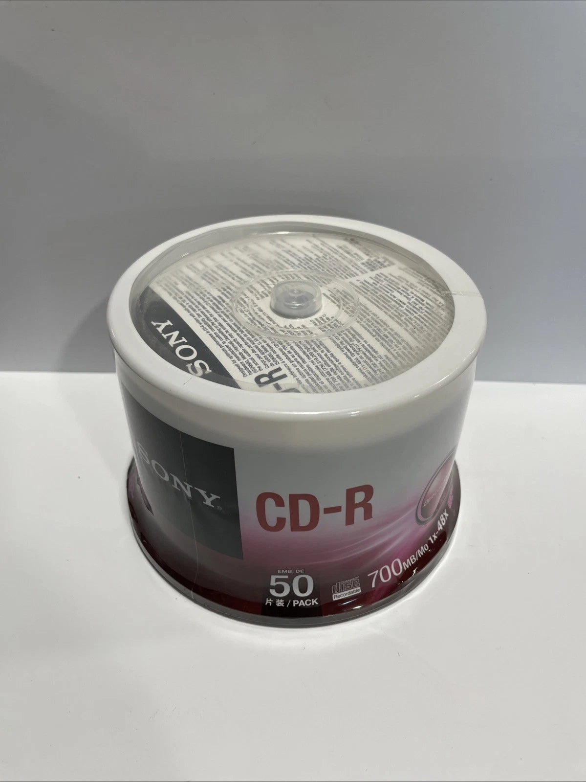 Sony CD-R 50 Disc Pack 700 MB 48x Speed Optical Media Sealed