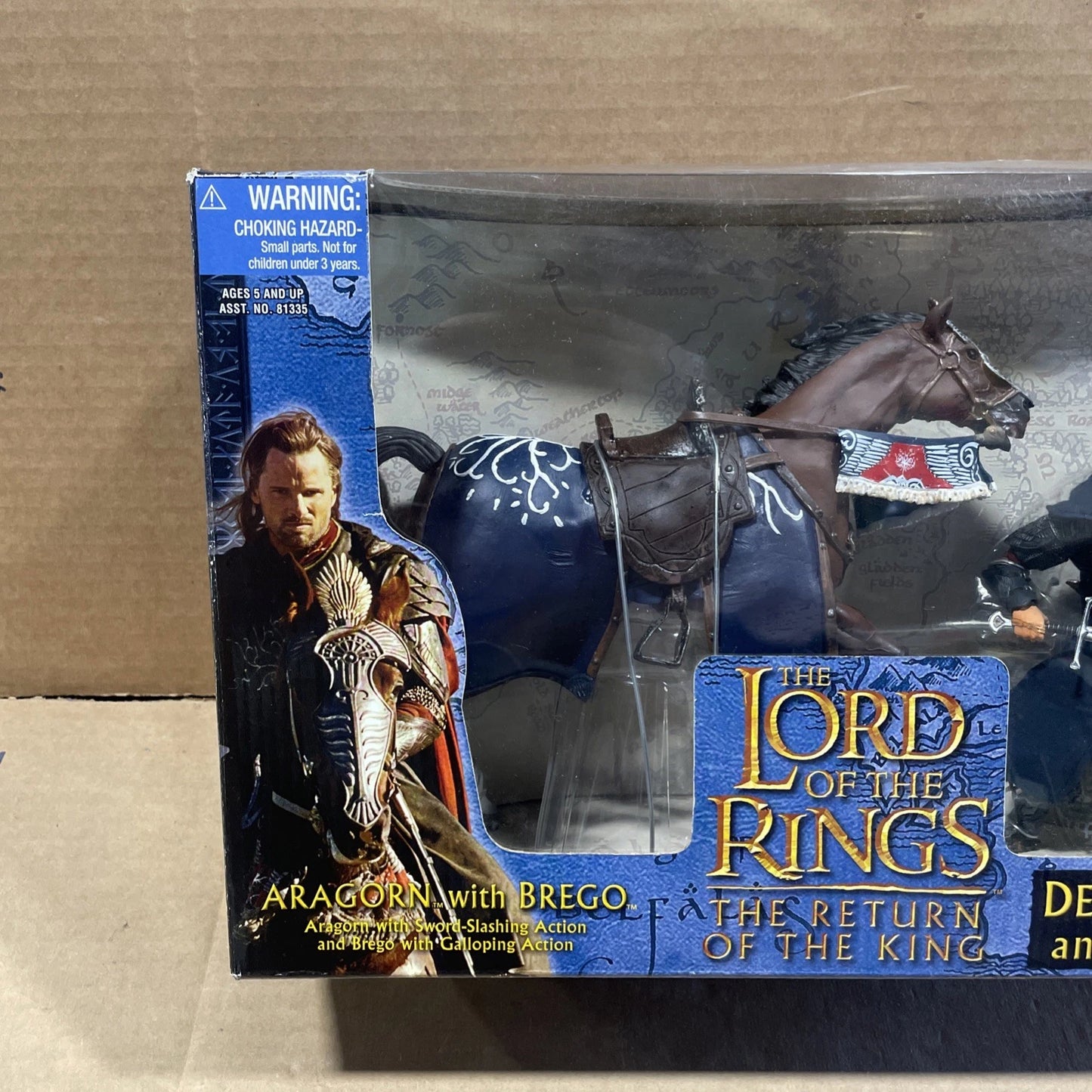 Aragorn with Brego Deluxe Horse and Rider Set Lord of the Rings ROTK Brand New