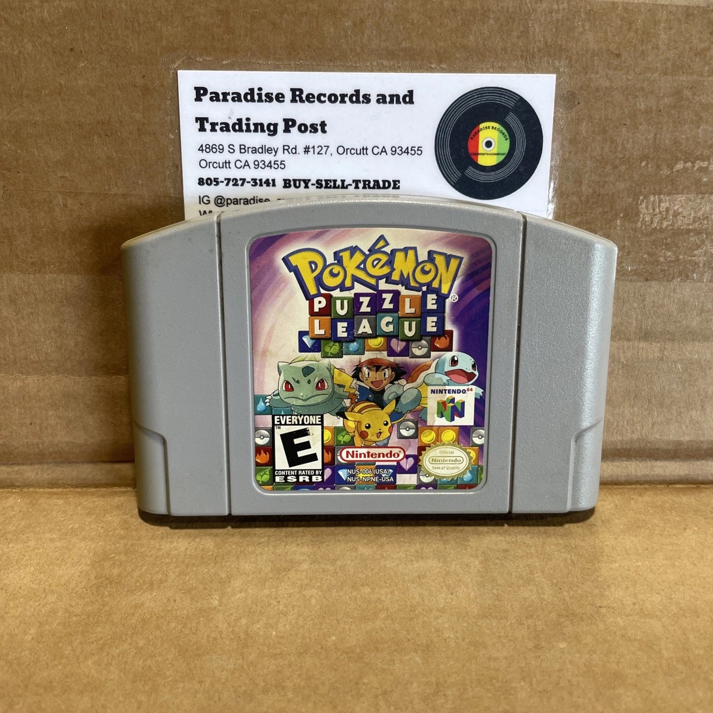 Pokemon Puzzle League Nintendo 64 Cartridge Only Vintage Rare