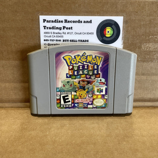 Pokemon Puzzle League Nintendo 64 Cartridge Only Vintage Rare