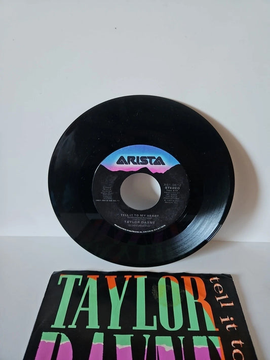 TAYLOR DAYNE Tell It To My Heart DJ 45 7" Record AS1-9612 45 RPM W Sleeve