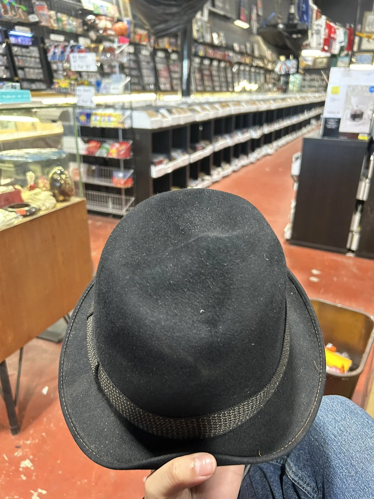 Vintage Mallory Black Fedora Men's Hat