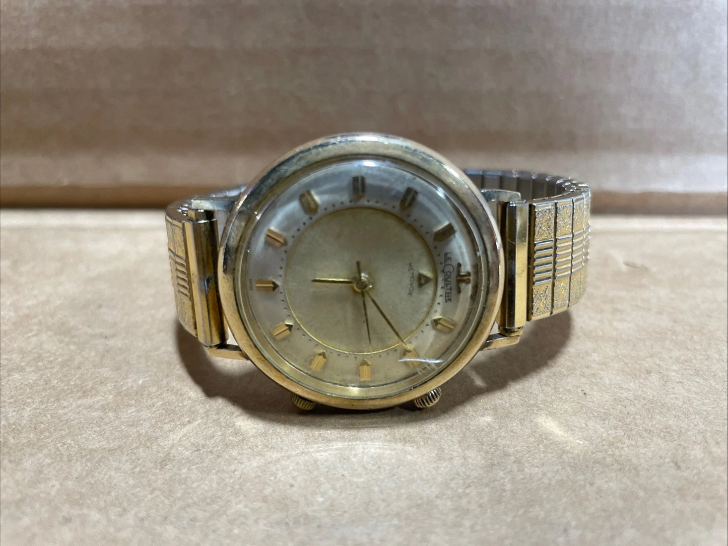 Vintage Collectible LeCoultre Memovox Alarm 10K Gold Filled Watch