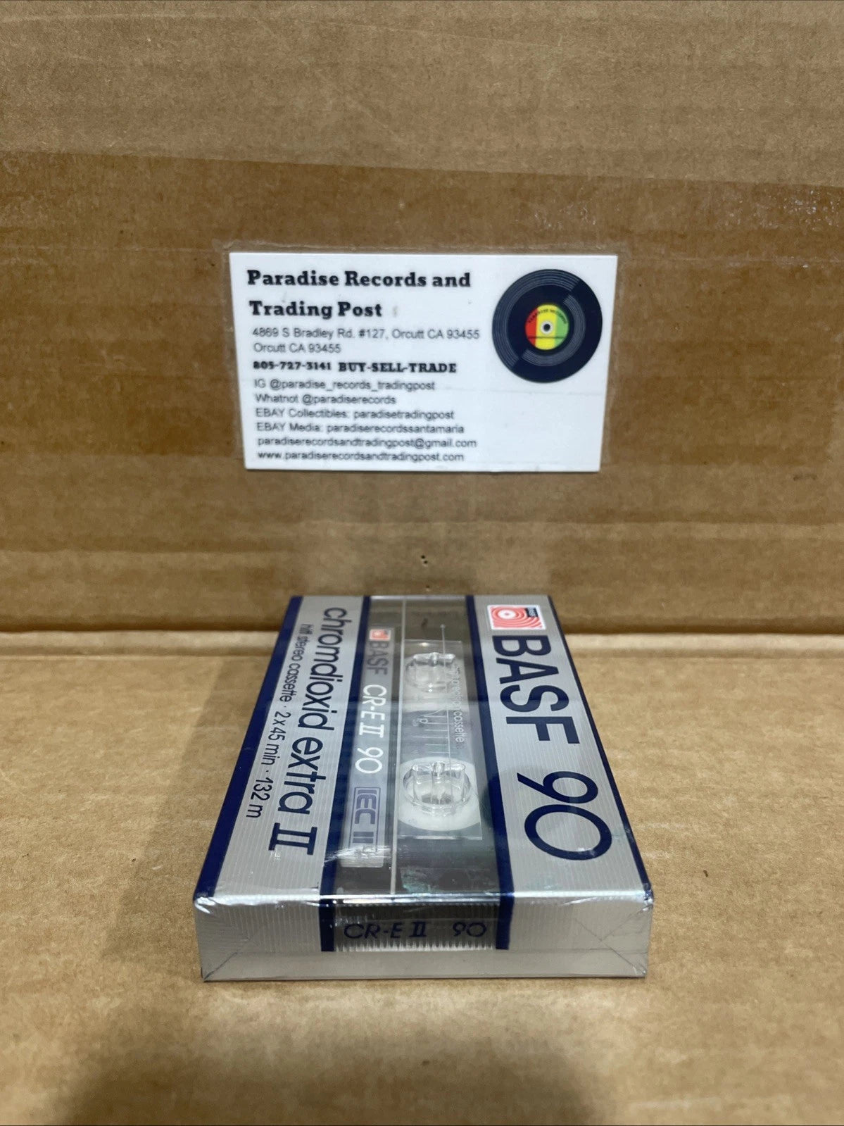 BASF CR-E II Chromdioxid Extra II 90 MIN High Bias CrO2 Cassette Tape