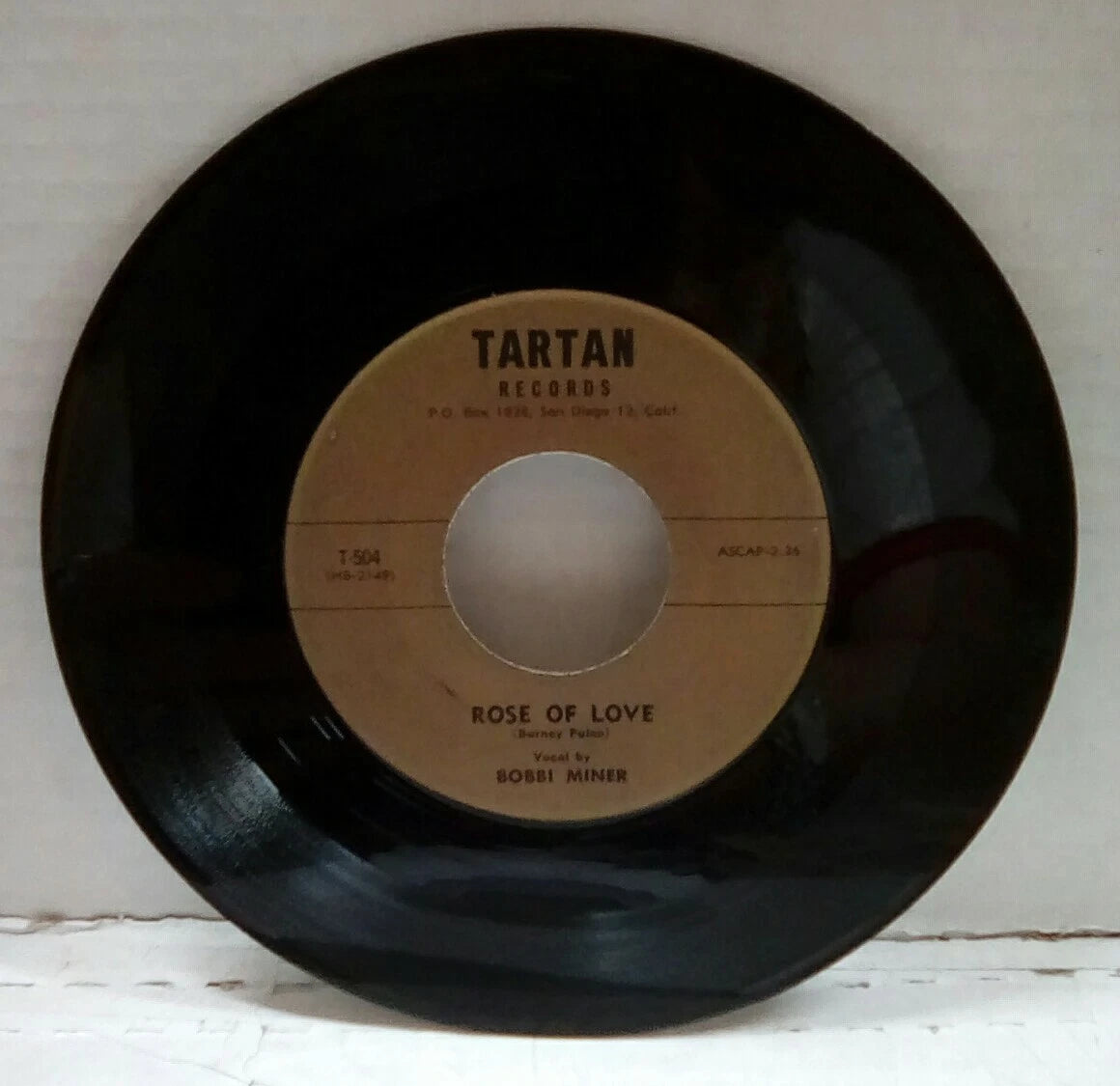 Bobbi Miner Rose Of Love/Pages Of Life 7" Single