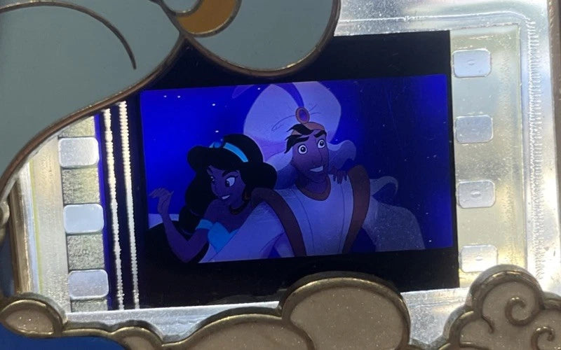 Disney Pin Genie Piece of Disney Movie Film Strip Jasmine/Aladdin LE 2000 PODM