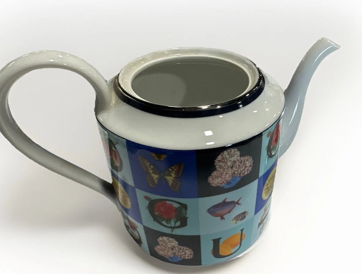 Gucci Vintage Demitasse Tea Set Blue Porcelain