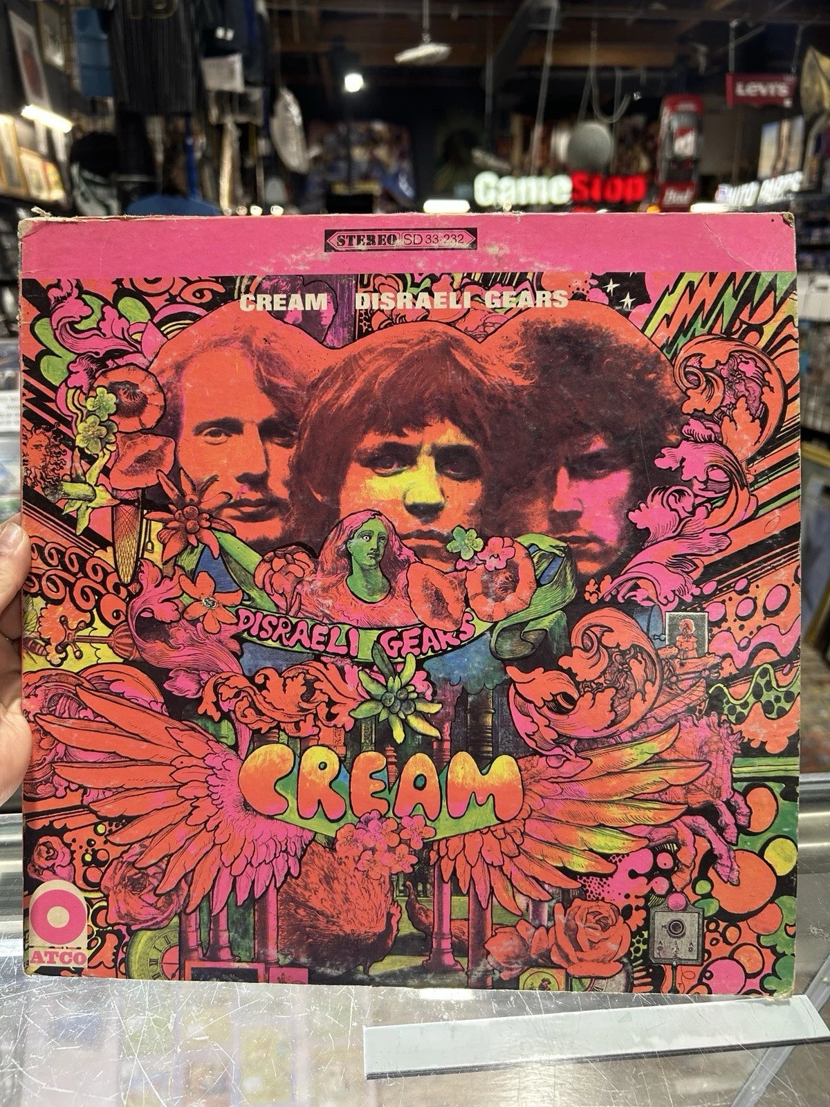 Cream Disraeli Gears LP Used Vinyl Atco SD 33-232 US 1st Pressing