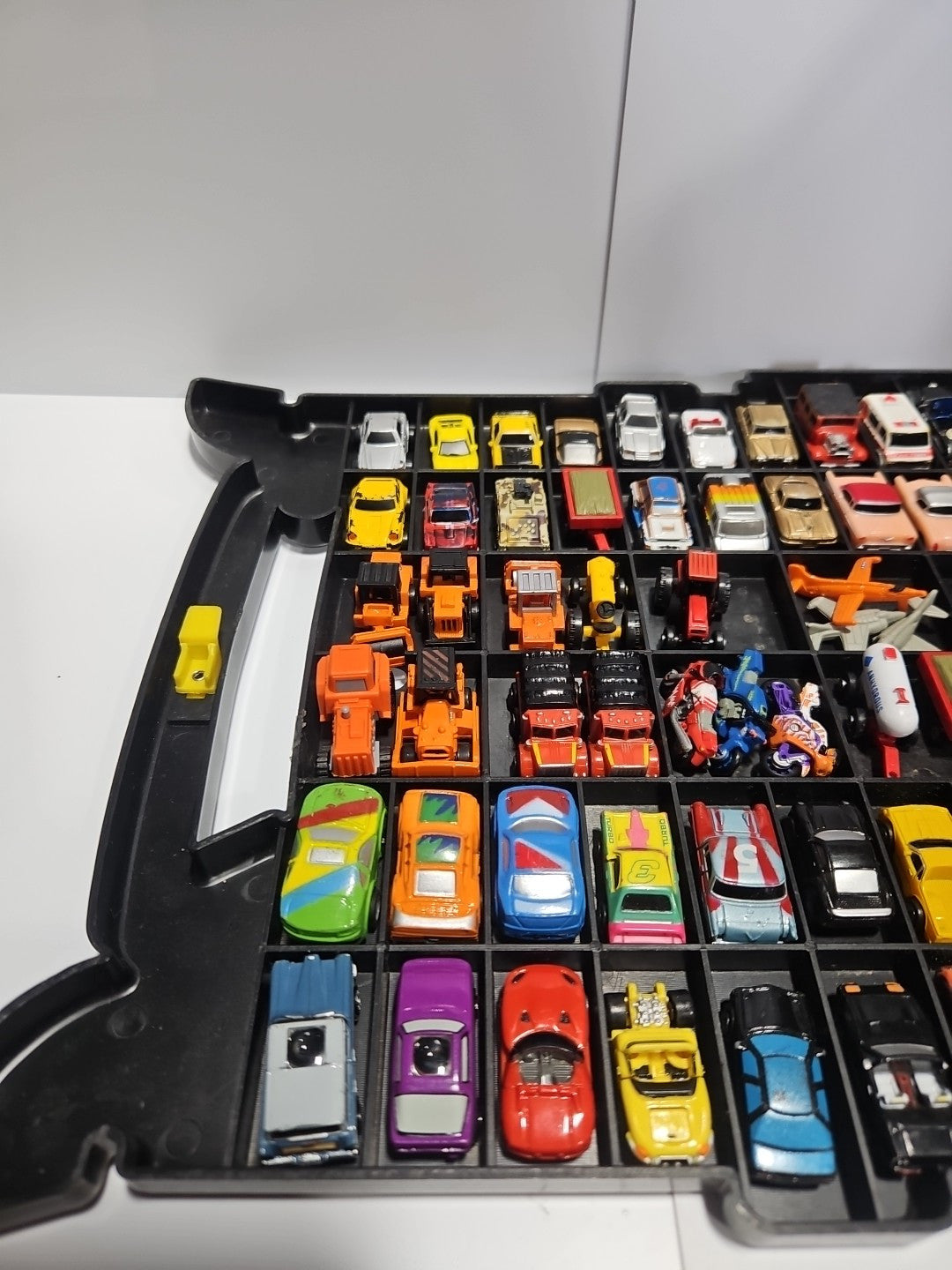 Vintage 1988 Micro Machines Lot Of 64 Vehicles & Airplanes W Case Included