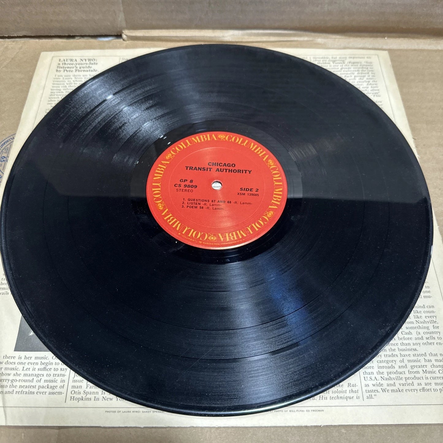 Chicago Transit Authority GP 8 Vinyl 2xLP Album 1969 Columbia Records
