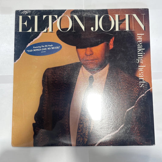 Elton John Breaking Hearts Vinyl LP GHS 24031 New Sealed Unopened Hype Sticker
