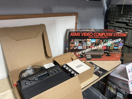 Atari Video Computer System CX-2600 Factory Reconditioned Complete NEAR MINT