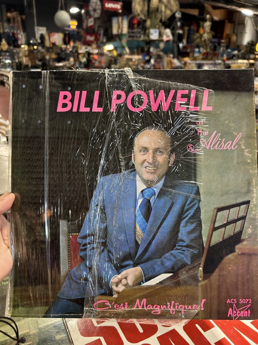 Bill Powell Autographed Lp C'Est Magnifique On Accent - Vg++ / Vg++