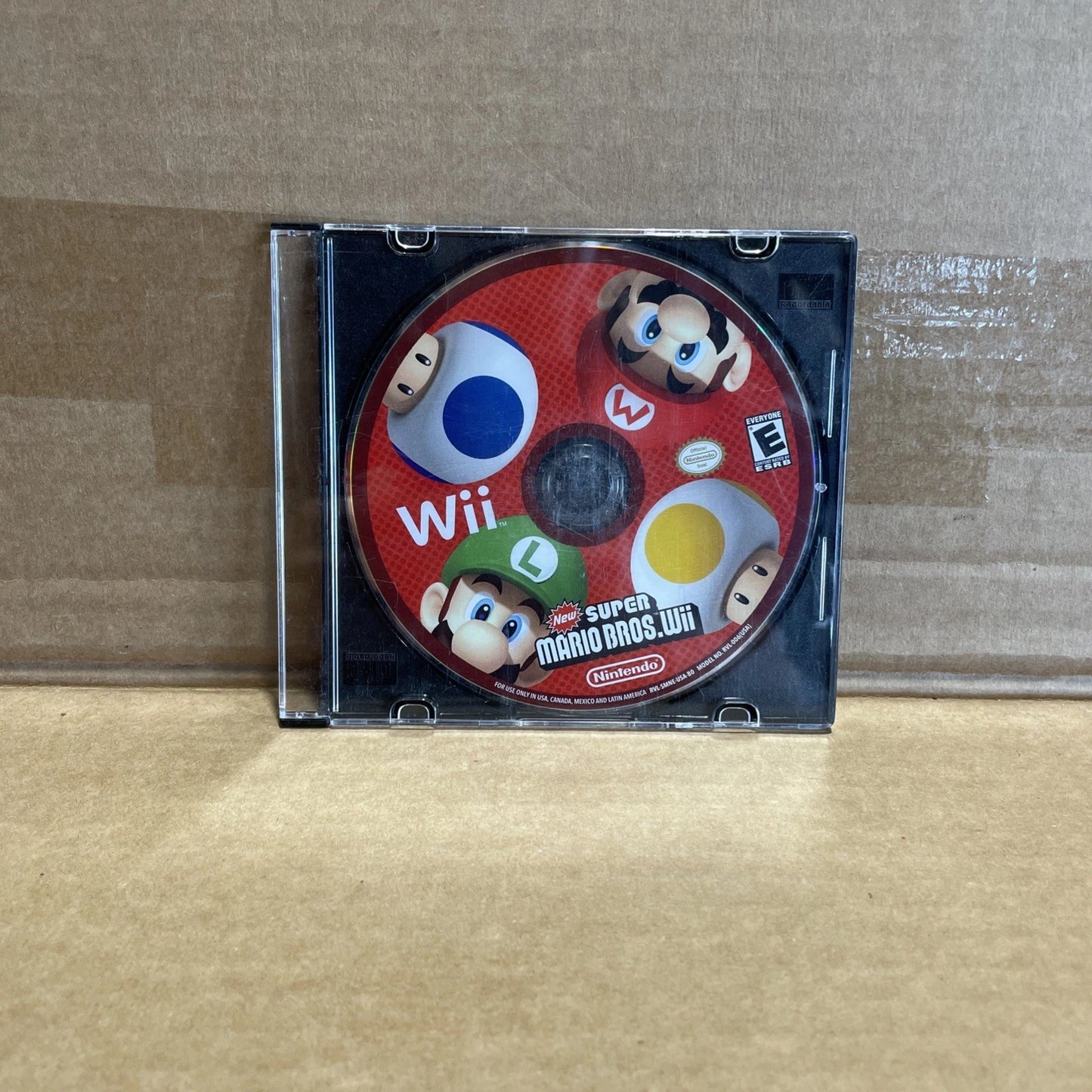 SUPER MARIO BROS (Nintendo Wii) DISC ONLY- NO CASE - Tested & Working