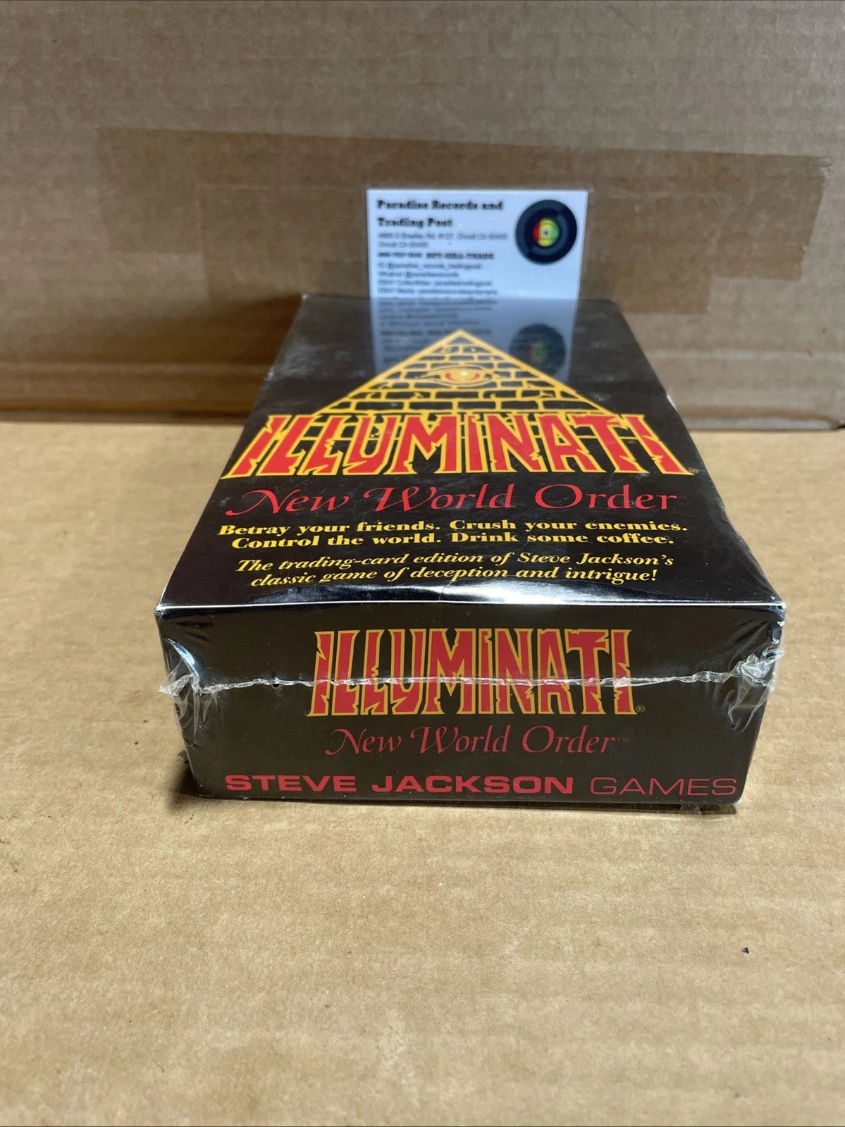 ILLUMINATI NEW WORLD ORDER STEVE JACKSON LIMITED EDITION BOOSTER BOX SEALED