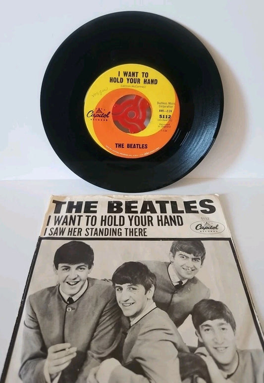 The Beatles I Saw Her Standing There/I Want To Hold Your Hand PS 45RPM RARE