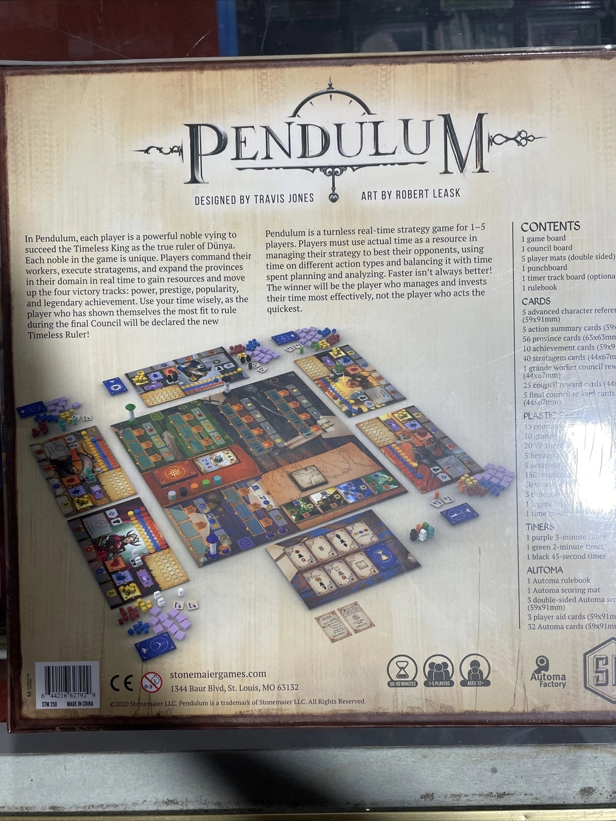 Pendulum Stonemaier Games Board Game Brand New Sealed
