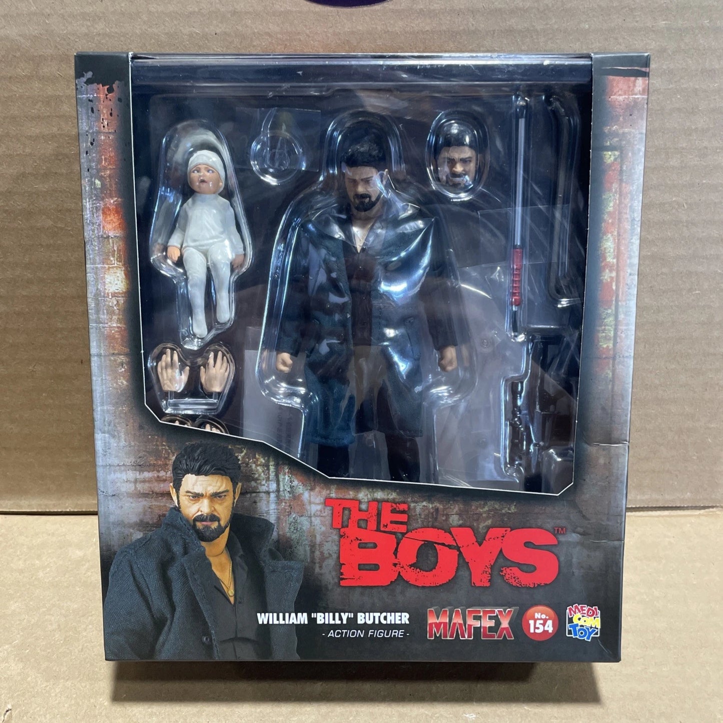MAFEX No.154 WILLIAM BILLY BUTCHER THE BOYS MEDICOM TOY Action Figure NEW