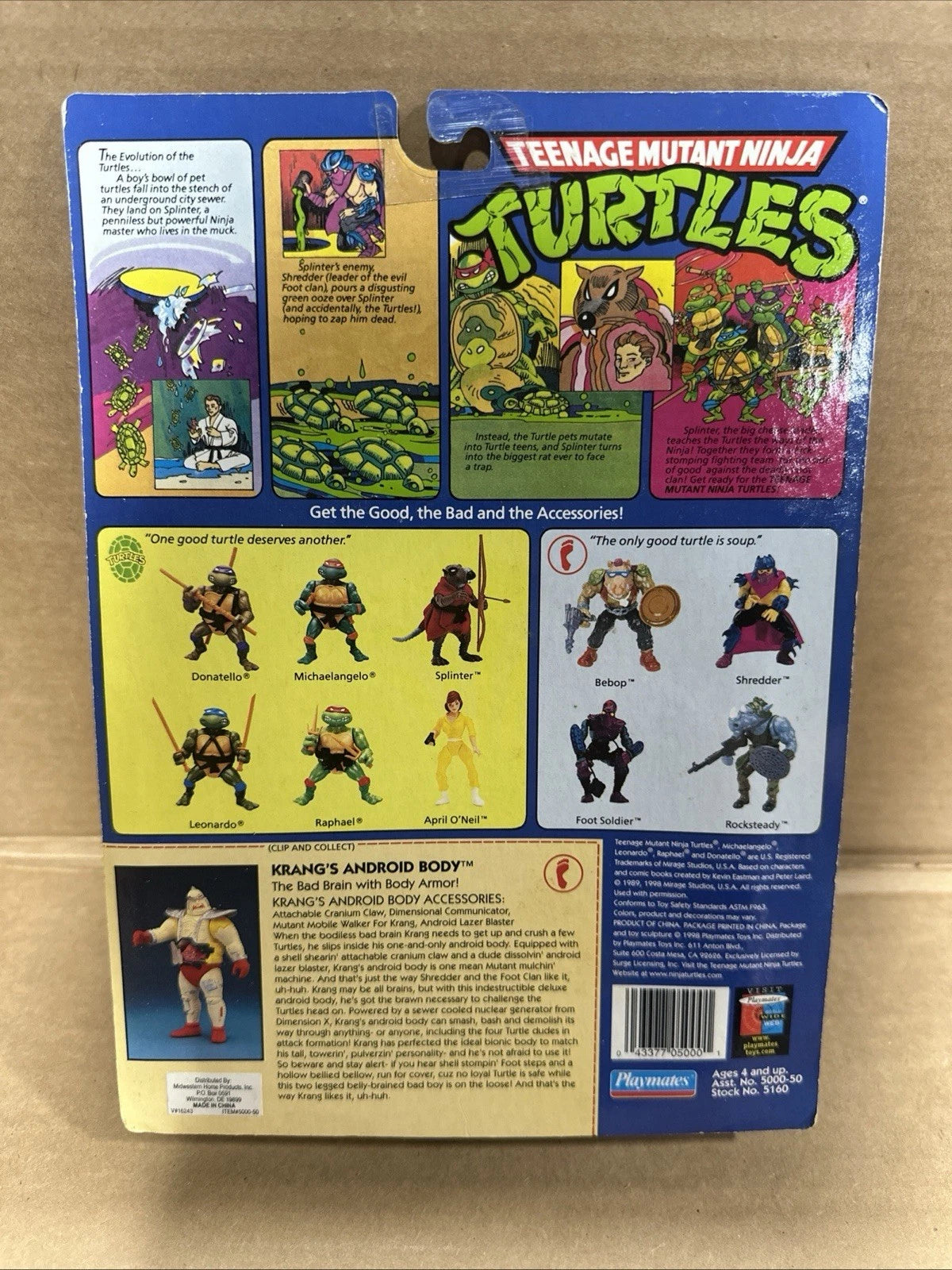 Krang’s Android Body TMNT Teenage Mutant Ninja Turtles (w/ Removable Krang) -NEW