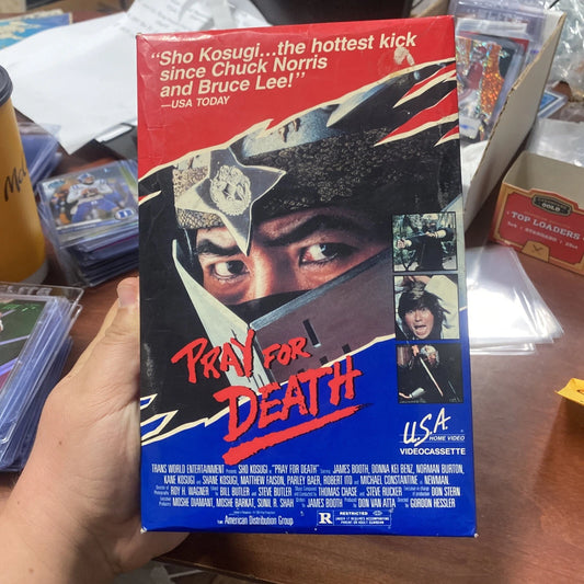 Pray For Death (1986) VHS—U.S.A. Home Video BIG BOX—Martial Arts/Ninja