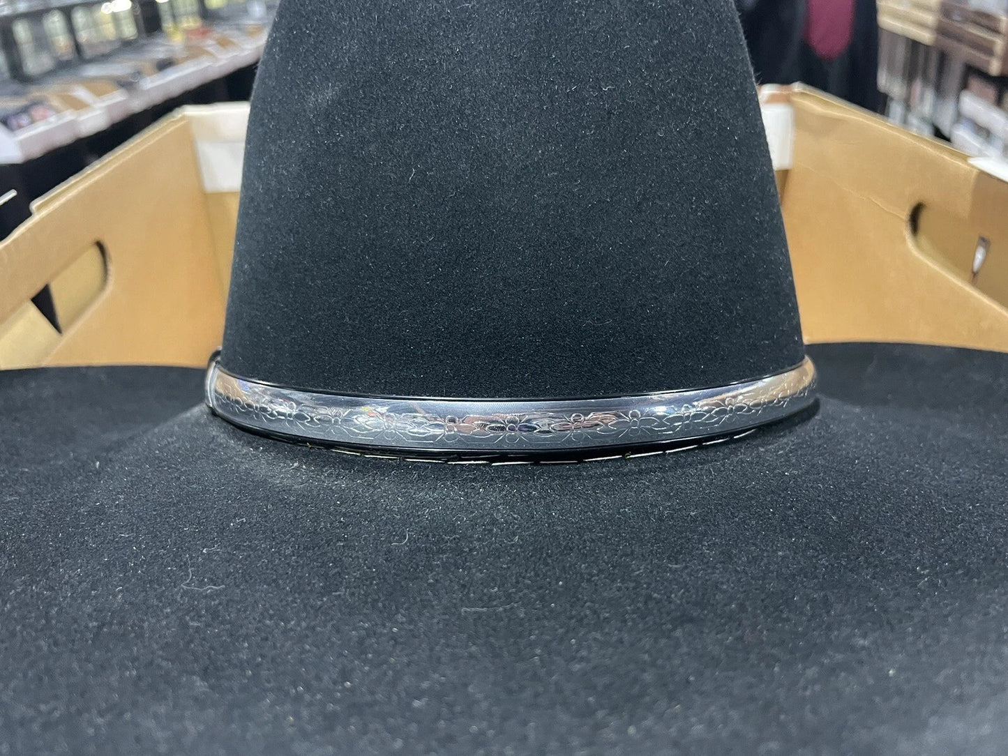 RESISTOL Quicksilver Hat 7 1/8 Black