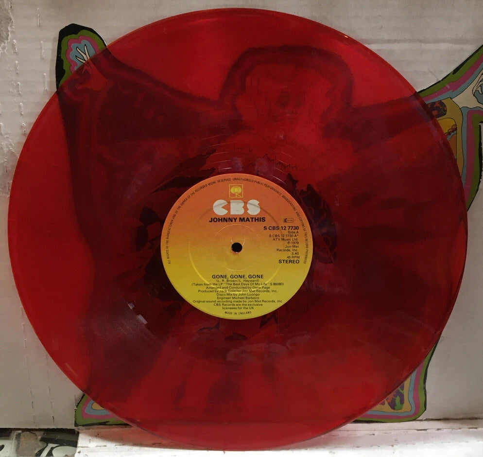 Johnny Mathis Gone,Gone,Gone 12” UK Import Record SCBS127730 RED