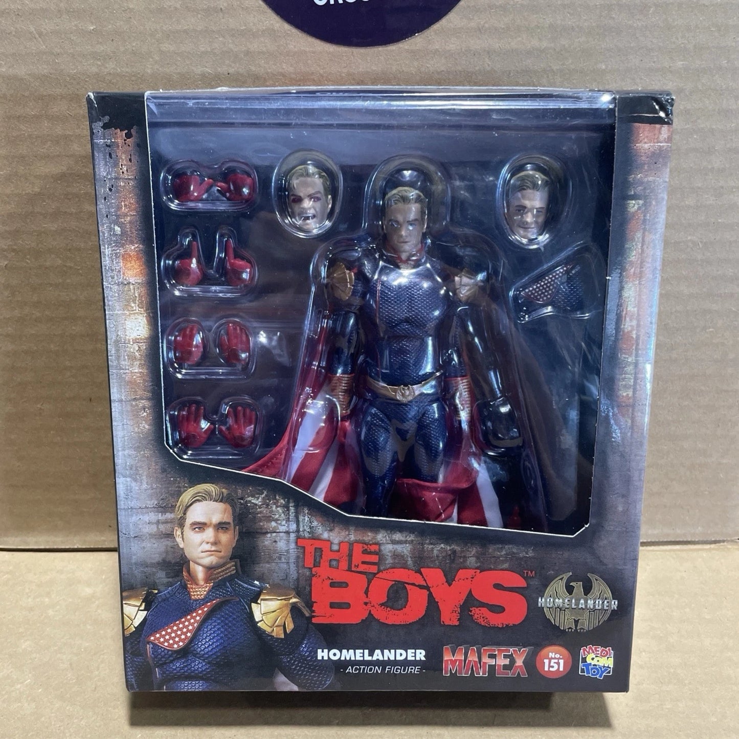 Medicom Toy The Boys MAFEX No.151 Homelander Action Figure Open Box